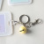 Transparent card set hard IC id set key chain big bell rice card student access control bus card set bus protection