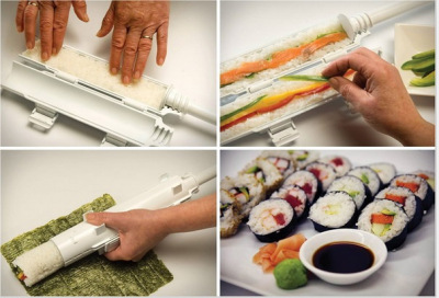 TV new sushi machine, DIY sushi model, kitchen rice roll