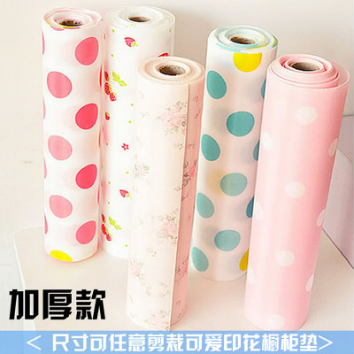 Japanese fresh print cabinet pad paper household wardrobe pad moisture-proof pad drawer pad waterproof non-slip 