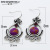 Rongyu Wish New Popular Retro Creative Vase Charoite Earrings European and American Fashion Purple Turquoise Earring Pendant for Ladies