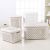 S41-2060 Plastic Rattan with Lid Laundry Basket Dirty Clothes Basket Dirty Clothing Toys Storage Basket