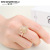 Rongyu European and American Famous Inlaid Natural Topaz Gemstone Ring Luxury Rose Gold Plating Hand Jewelry Hot Sale