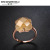 Rongyu European and American Famous Inlaid Natural Topaz Gemstone Ring Luxury Rose Gold Plating Hand Jewelry Hot Sale