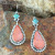 Rongyu Wish New Vintage Thai Silver Huanglongjing Ear Rings European and American Fashion Red Turquoise Earrings Eardrops Women