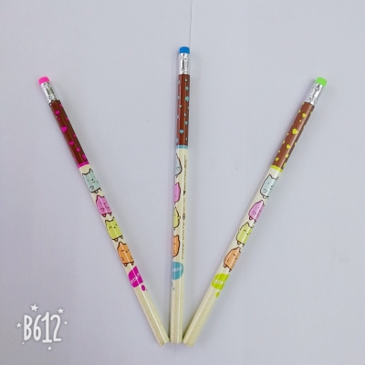 HB pencil with hex sleeve for pencil sharpener
