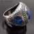 Rongyu Wish Hot Sale Plated 925 Vintage Thai Silver Turkish Style Saudi Star Ring Lucky Stone Exaggerated Ring