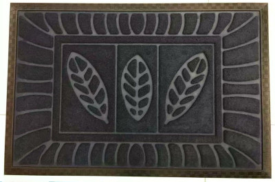 45*75cm rubber mat embossed with edge embossed floor mat door mat absorbent non-slip mat foot pad