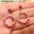 Rongyu 2019wish Hot Sale New European and American Popular Ornament Fashion Ruili Women Red Opal Earrings