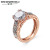 Rongyu Wish Hot Sale New Hot Sale 14K Rose Gold Plated Color Separation Ring Colored Gemstone Topaz Champagne Bracelet