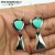 Rongyu Wish AliExpress Hot Sale New Hot Jewelry European and American Popular Creative Thai Silver Wind Bell Turquoise Earrings