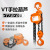Bttoyo Hand Chain Hoist Hoist Crane Manual Inverted Chain Hanging Hoist Chain Guide Chain 2 \/T Ton 3 \/M M 1