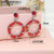 Rongyu 2019wish Hot Sale New European and American Popular Ornament Fashion Ruili Women Red Opal Earrings