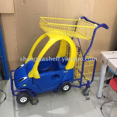 Children's supermarket shopping cart for children's retail grocery cart