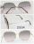 2019 new rimless sunglasses with light-colored gold shades
