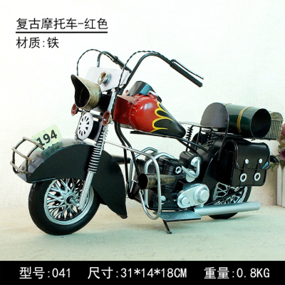 Metal crafts tin antique motorcycle model home&office decoration