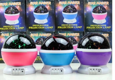 Rotating projection light, star light, creative night light.LED dazzle color projector
