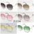 2019 new rimless sunglasses with light-colored gold shades