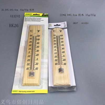 Pine Thermometer Wooden Thermometer Household Decorative Thermometer Wholesale Quantity Discount