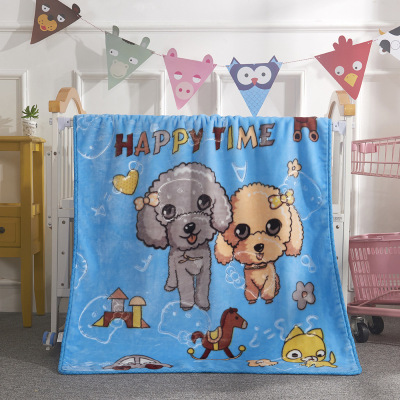 Spring 2019 new cartoon children blanket soft warm baby blanket thickthickened double layer baby blanket wholesale