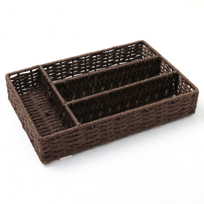 Manufacturers spot direct knitting craft home received pure color woven basket sundry received basket