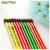 Triangle Pencil Student Children's Wooden Pencil HB Fluorescent Paint Non-Toxic Environmentally Creative Pencil in Stock Wholesale