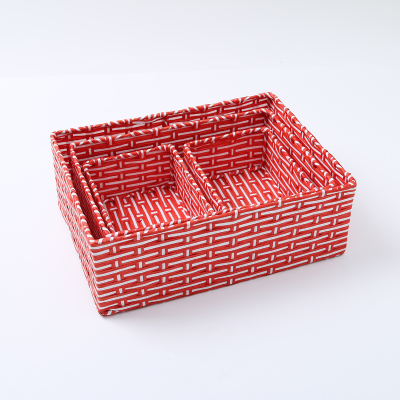 Woven basket more than two specifications for Home office square