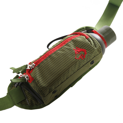 The cy-5083 outdoor waterproof Fanny pack can hold a water cup through the headphone jack
