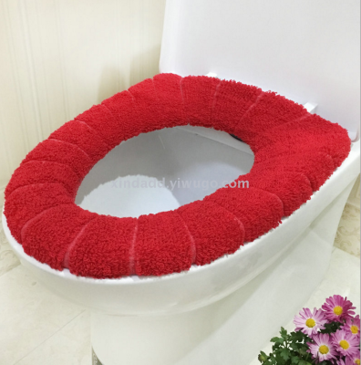 2019 pumpkin type toilet seat o-type universal warm seat set warm seat seat cushion thick type activity gift gift