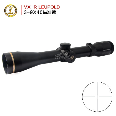 LEUPOLD vx-3i 3-9x40r 10-wire optical gold ring with lamp sight