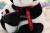 Bow tie panda doll, black and white panda plush toy can print logo manufacturers direct