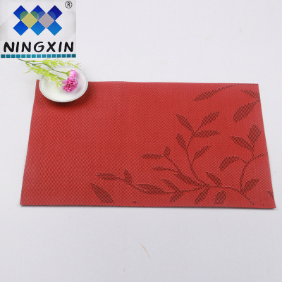 Specializing in the supply of PVC meal cushion exquisite handmade leaf series meal cushion western restaurant hotel western meal cushion manufacturers