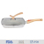 MGC classic die-cast aluminum marble coated induction bottom wood independent removable handle square fry pan non-stick
