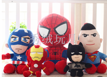 Avengers action figure hero stuffed toy grab doll spider-man iron man captain America doll