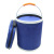 13L Thick Folding Canvas Bucket Fishing Bucket Cleaning Car Wash Bucket with Zipper Bag R-13L03