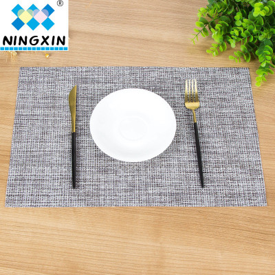 Factory direct sales meal pad environmental protection 30*45 solid color encryption western meal pad table pad European hotel with heat insulation pad