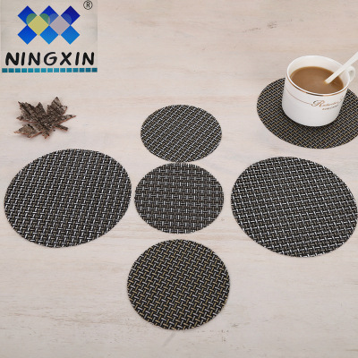 10*10cm manufacturer PVC cup cushion simple round square all-in-one heat insulation cup cushion waterproof and non-slip cup cushion