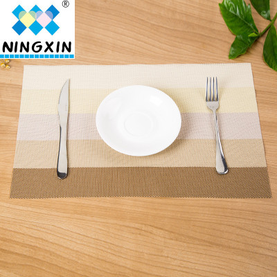 30*45cm dining mat teslin PVC rainbow wear-resistant western dining mat hotel western dining mat non-slip pad manufacturers environmental protection