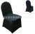 Black Back Pleated Chair Cover Yihao Restaurant Table and Chair Cover Hotel Chair Cover