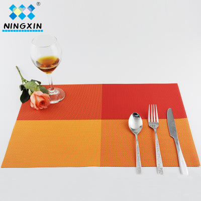Tian zig-zaggy dining mat PVC western food heat insulation pad Japanese style simple table mat cup pad wholesale a hair
