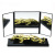 Car Tri-Fold Folding Makeup Mirror Car Sunshade Dressing Mirror Car Interior Decorative Mirror SD-2408