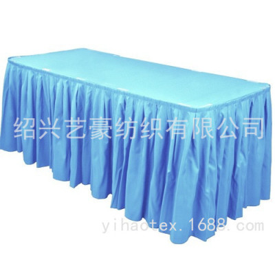 Customized Multi-Color Wedding Mini Matt Table Skirt Restaurant Banquet Table Cover Tablecloth Fabric Japanese and Korean Work Clothes Fabric