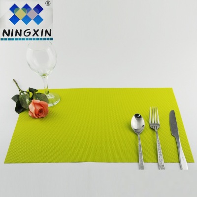 30*45cm PVC western food mat solid color hotel western food mat teslin 1*2 table mat wholesale