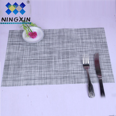 PVC dining mat 2*2 2-color western dining mat 30*45cm western dining mat table mat non-slip European cup mat