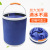 13L Thick Folding Canvas Bucket Fishing Bucket Cleaning Car Wash Bucket with Zipper Bag R-13L03