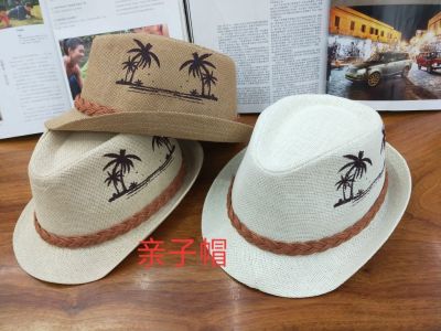 Korean Style British Beach Straw Hat Outdoor Men's and Women's Sun Hats Top Hat Sun-Proof Couple Sun Protection Spring and Summer Trendy Jazz