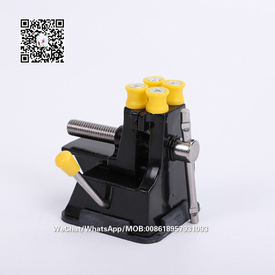 Mini table vise with suction cup