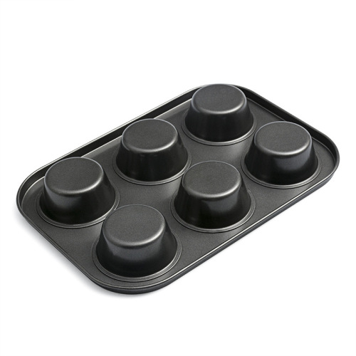 cake mold non-stick 6-piece continuous mold egg cake mold muffin cup baking tray oven round egg tart