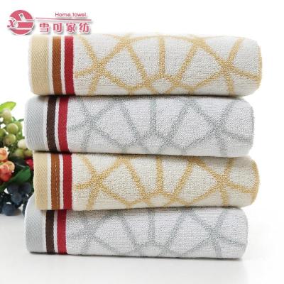 Cotton men's soccer pattern towel new style gift face towel