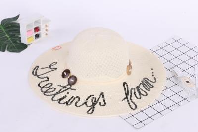 Manufacturers direct hat embroidered straw hat, sun hat