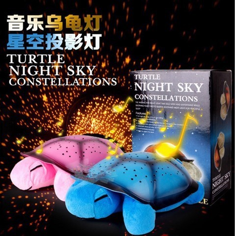 foreign trade exclusive music turtle lamp starry sky led projector small night lamp